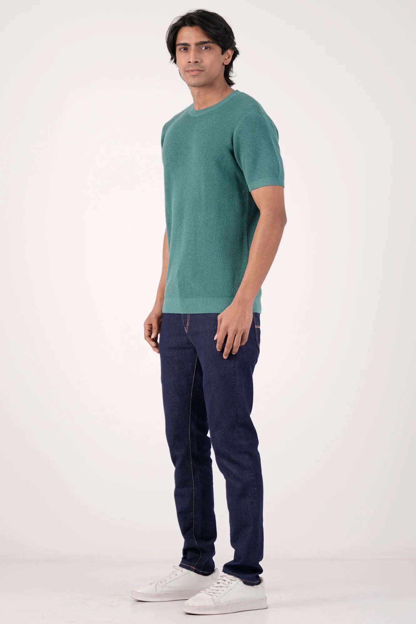 Men Sweater T-Shirt (Dk. Sage)