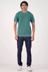 Men Sweater T-Shirt (Dk. Sage)