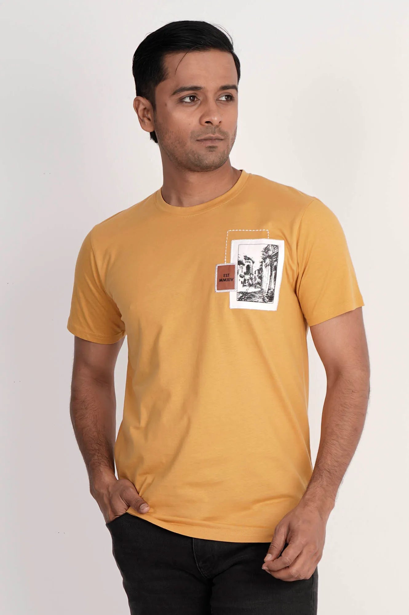 Men T-Shirt (Mustard)