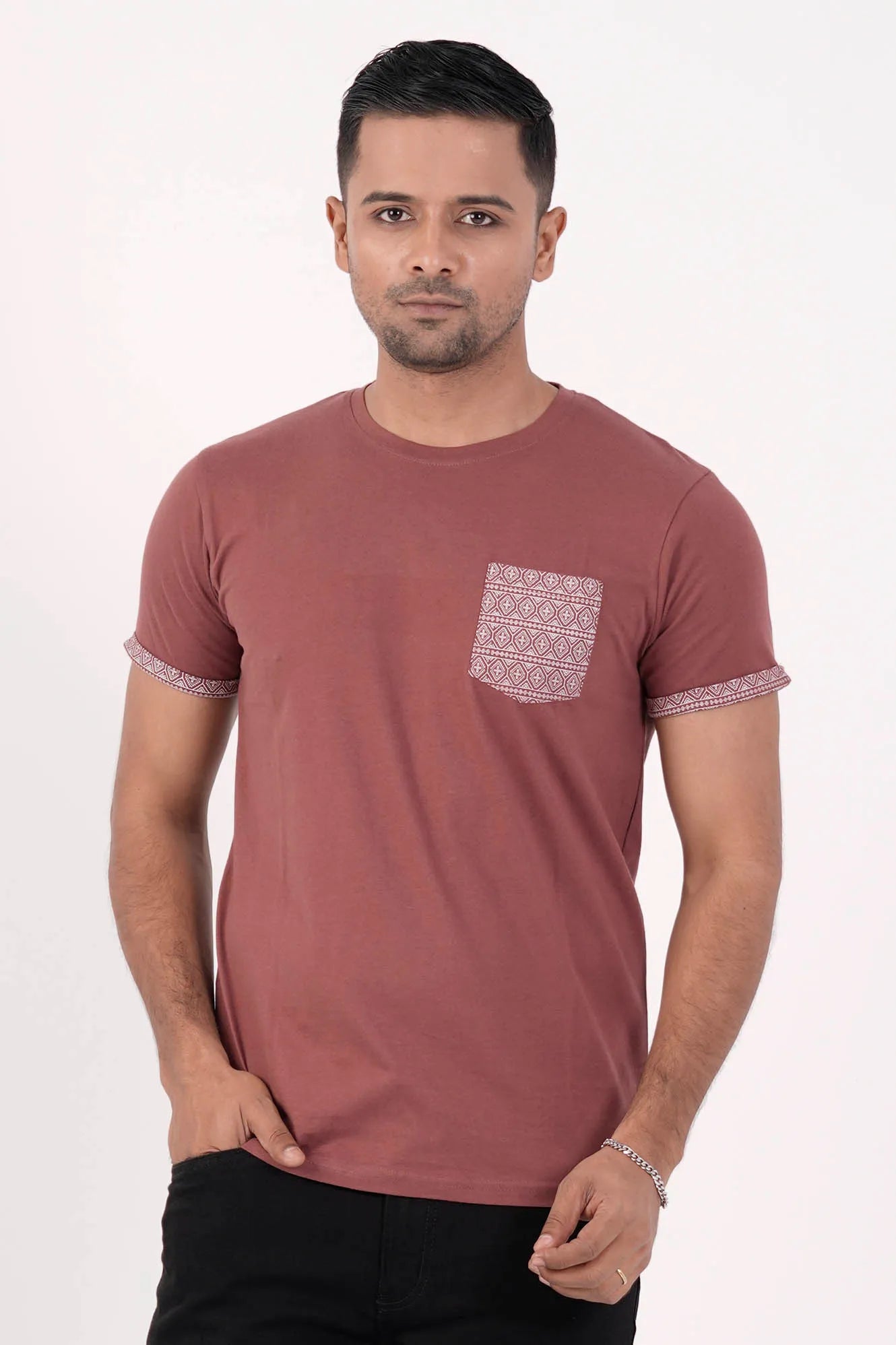 Men T-Shirt (Burnt Umber)