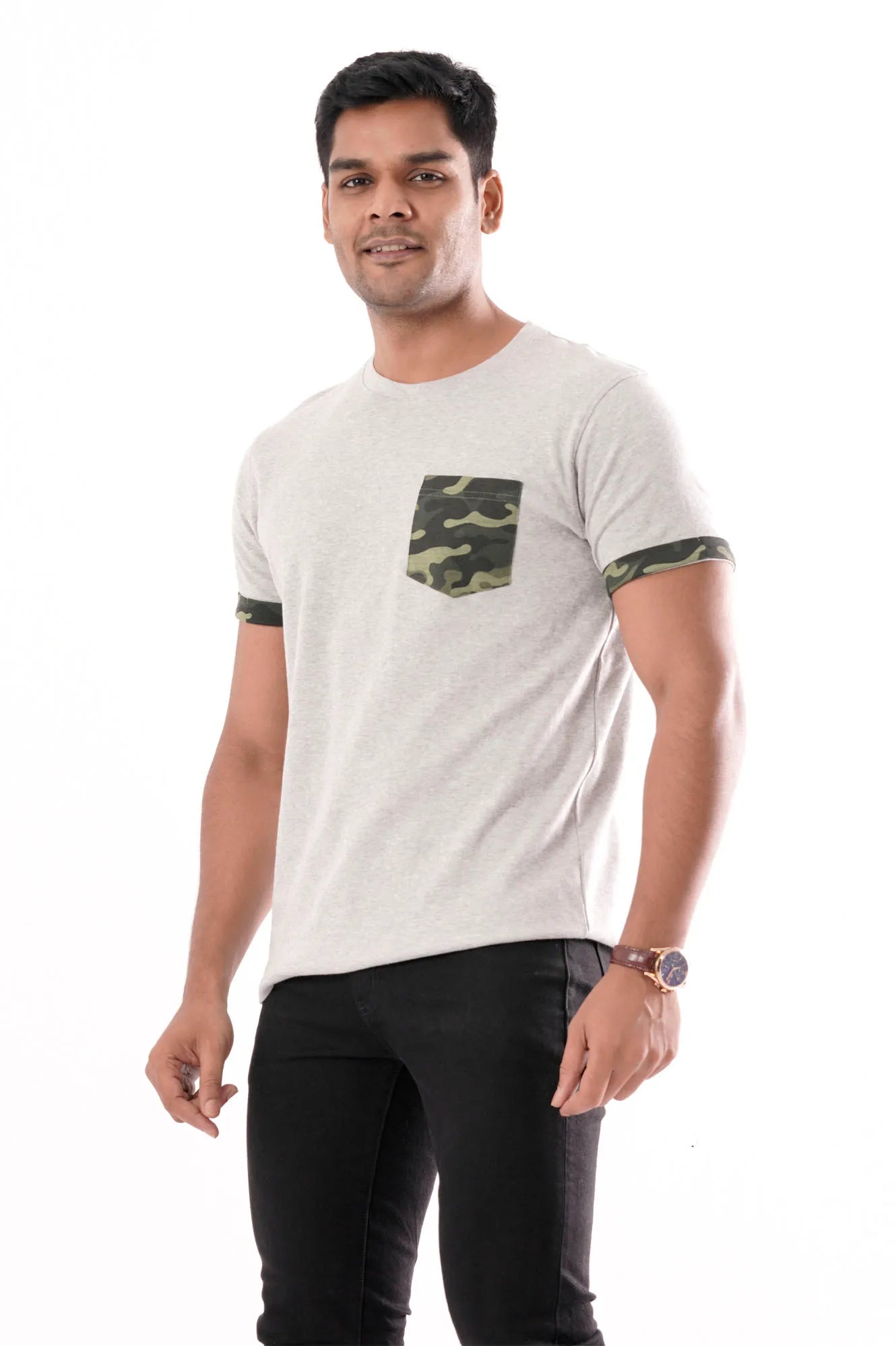 Men T-Shirt (Grey melange)