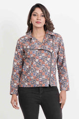 Women's Jacket (Grey Printed)