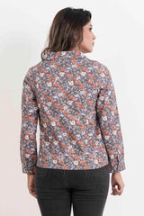 Women's Jacket (Grey Printed)