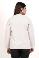 Women's Jacket (Khaki Stripe)