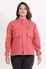 Women's Jacket (Coral Printed)