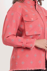 Women's Jacket (Coral Printed)