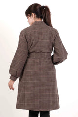 Women's Jacket (Brown Check)