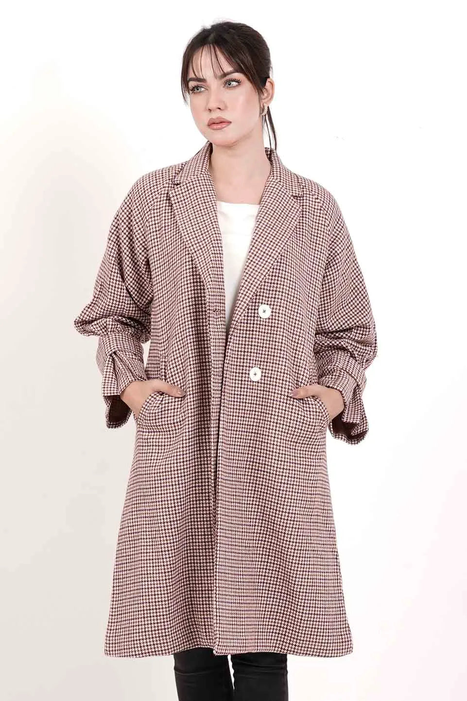 Women's Jacket (Brown Check)