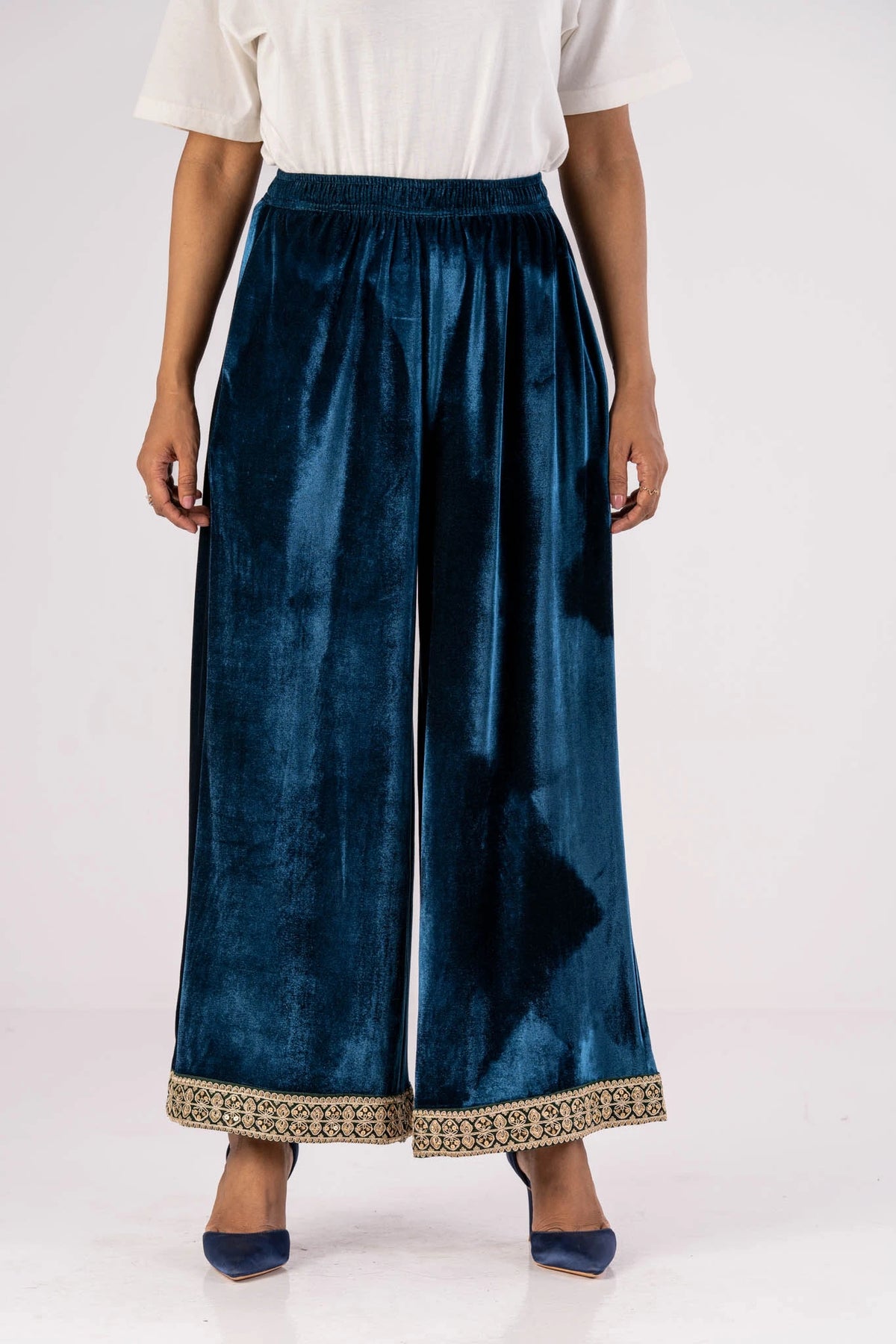 Women's Palazzo (Bluish Green)