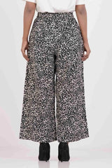 Women's Palazzo (Black Printed)