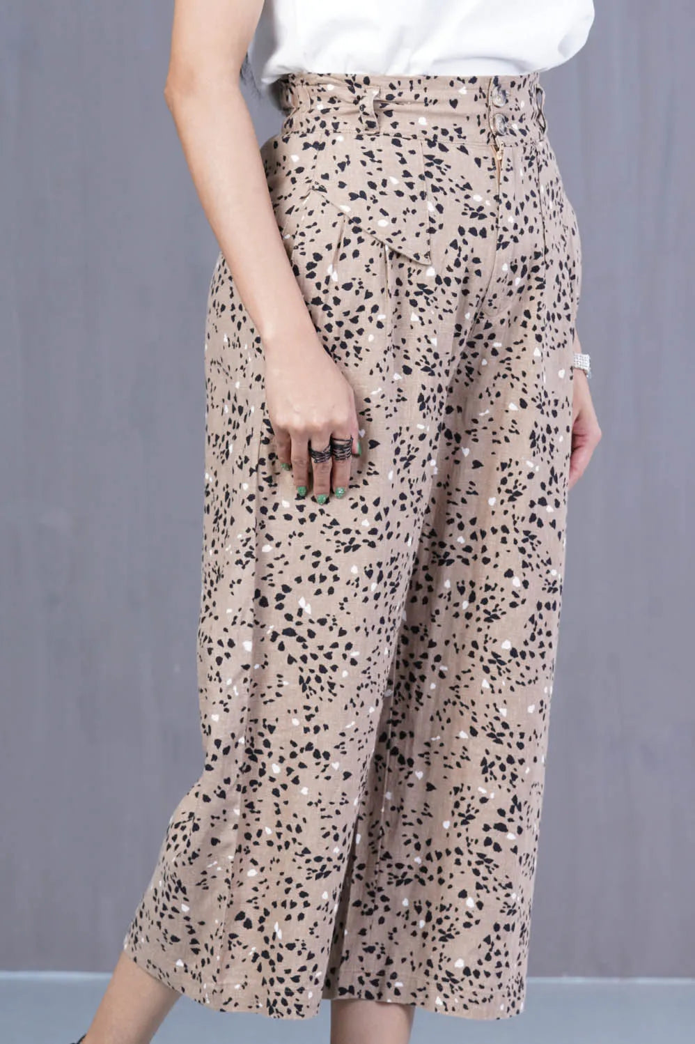 Women's Palazzo (Brown Printed)