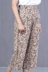 Women's Palazzo (Brown Printed)