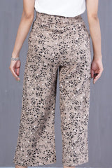 Women's Palazzo (Brown Printed)