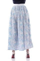 Women's Palazzo (White Printed)