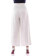 Women's Palazzo (White Stripe)
