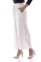 Women's Palazzo (White Stripe)