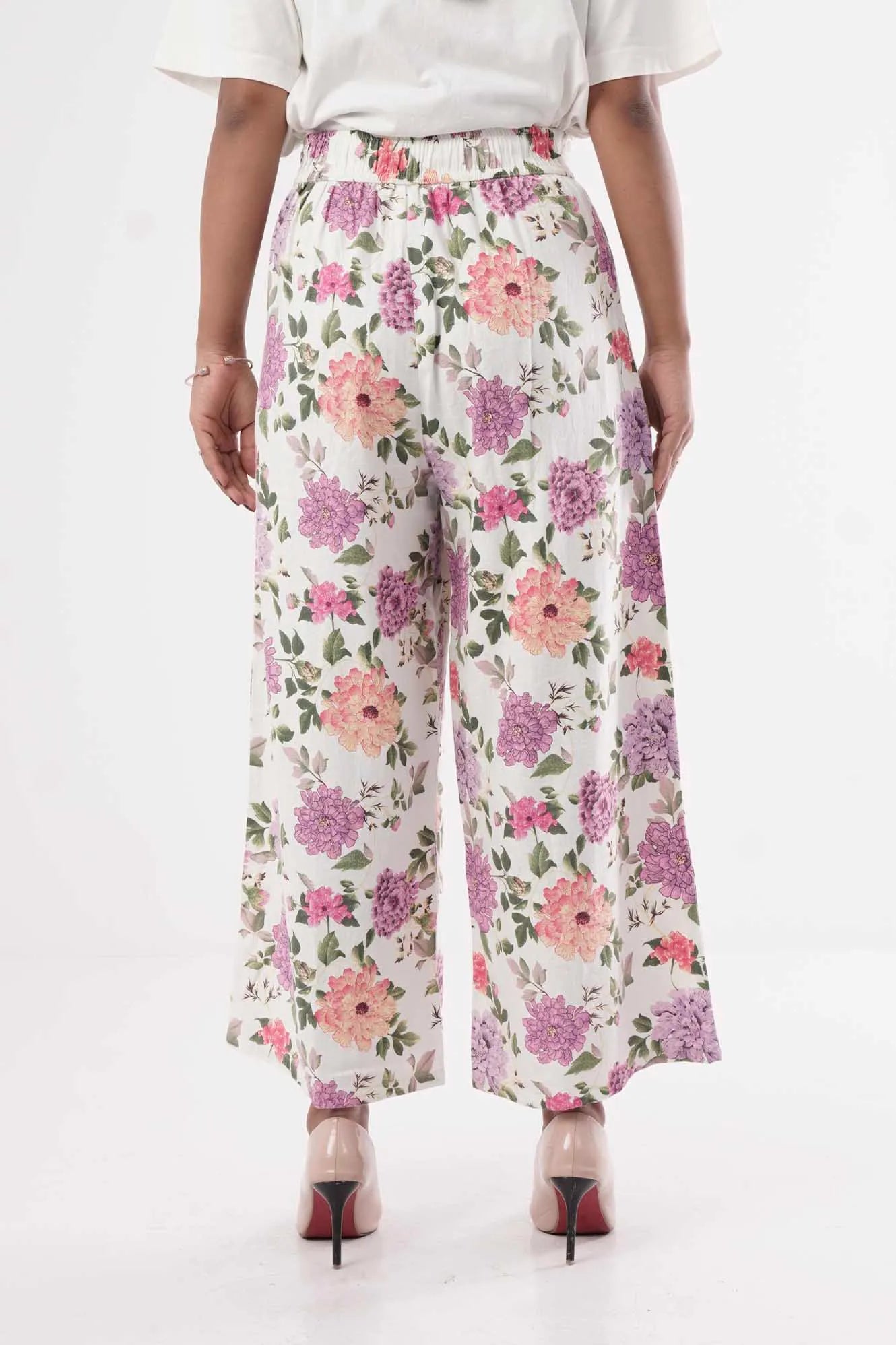 Women's Palazzo (Flower Print)