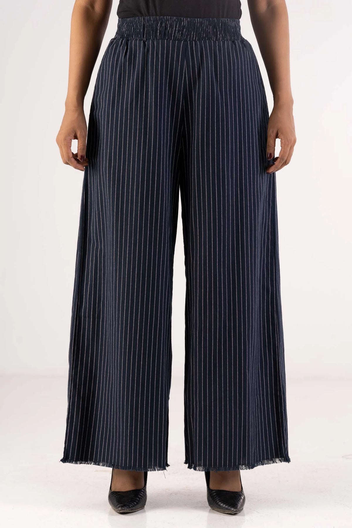 Women's Palazzo (Navy Stripe)