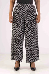 Women's Palazzo (Black Printed)