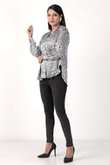 Women's Shirt (Black Printed)