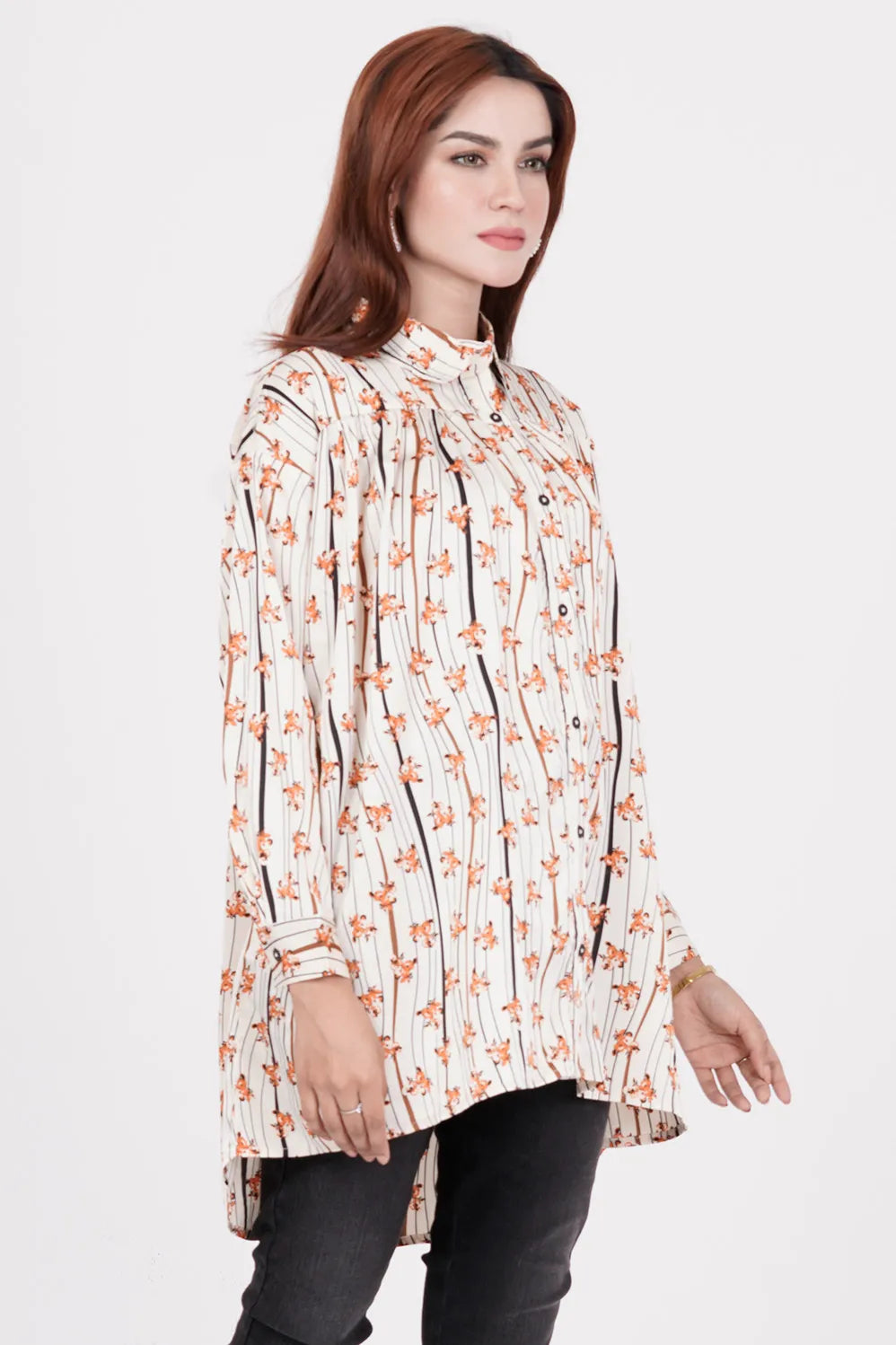 Women's Shirt (Cream Printed)