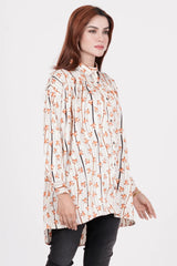 Women's Shirt (Cream Printed)