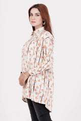Women's Shirt (Cream Printed)