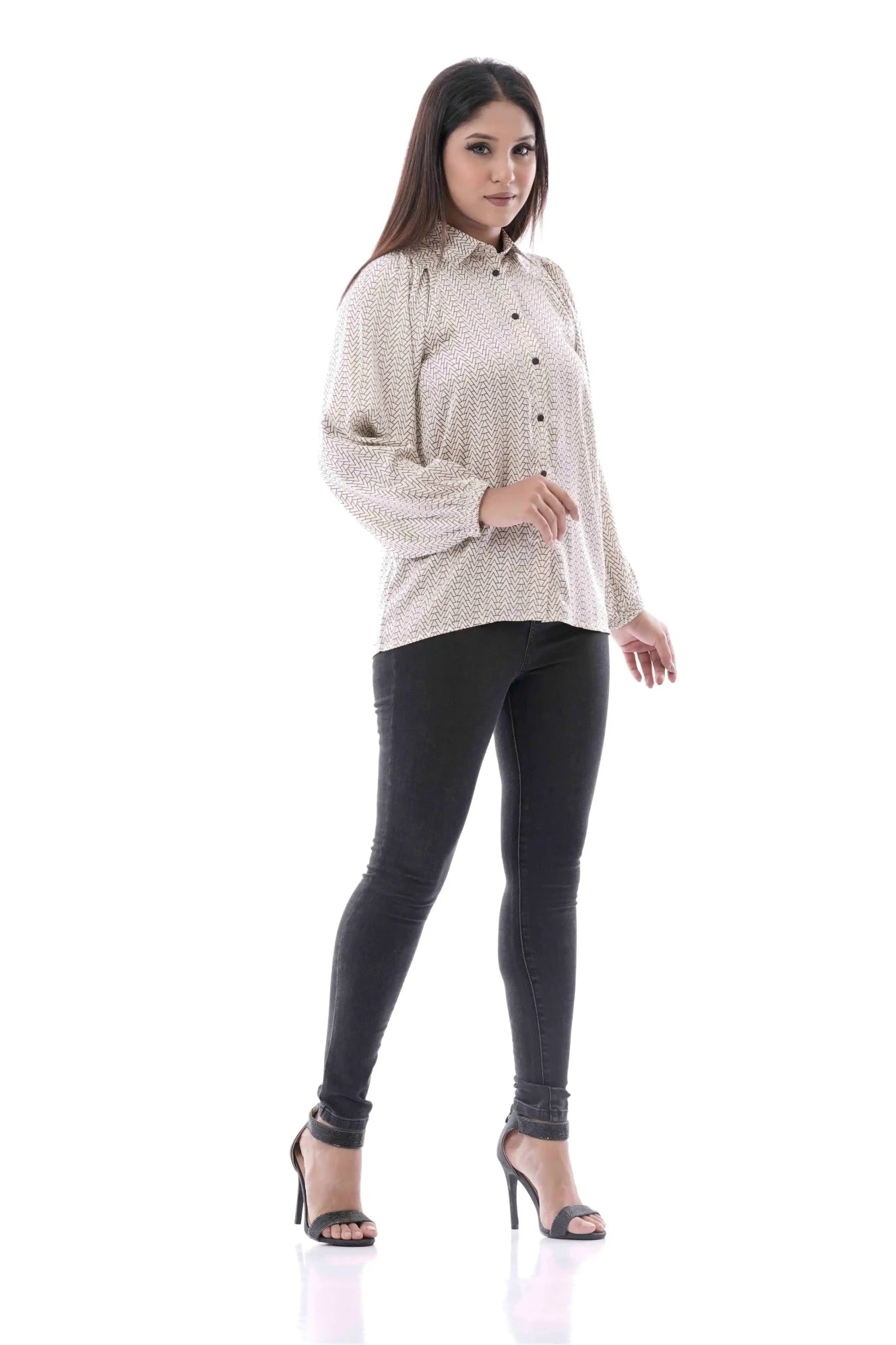 Women's Shirt (Off White Print)