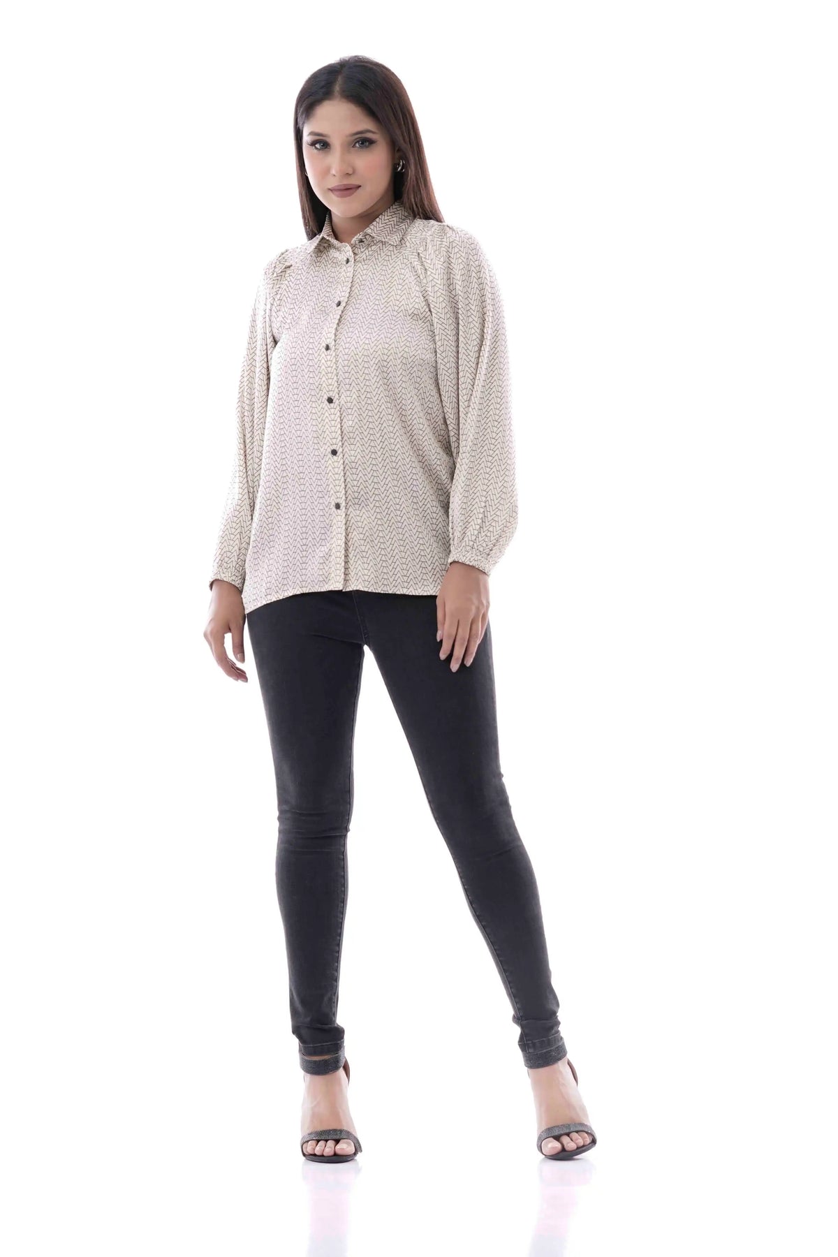 Women's Shirt (Off White Print)
