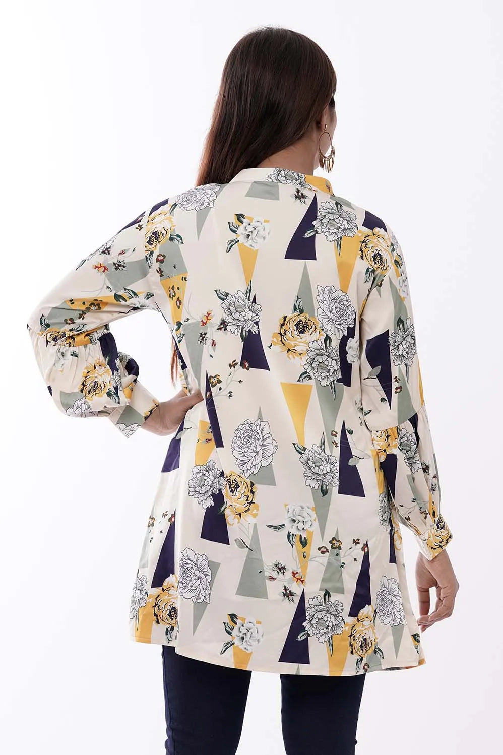 Women's Shirt (Navy Printed)