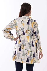 Women's Shirt (Navy Printed)