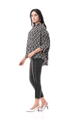 Women's Shirt (Black Printed)