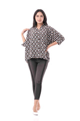 Women's Shirt (Black Printed)