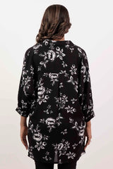 Women's Shirt (Black Printed)