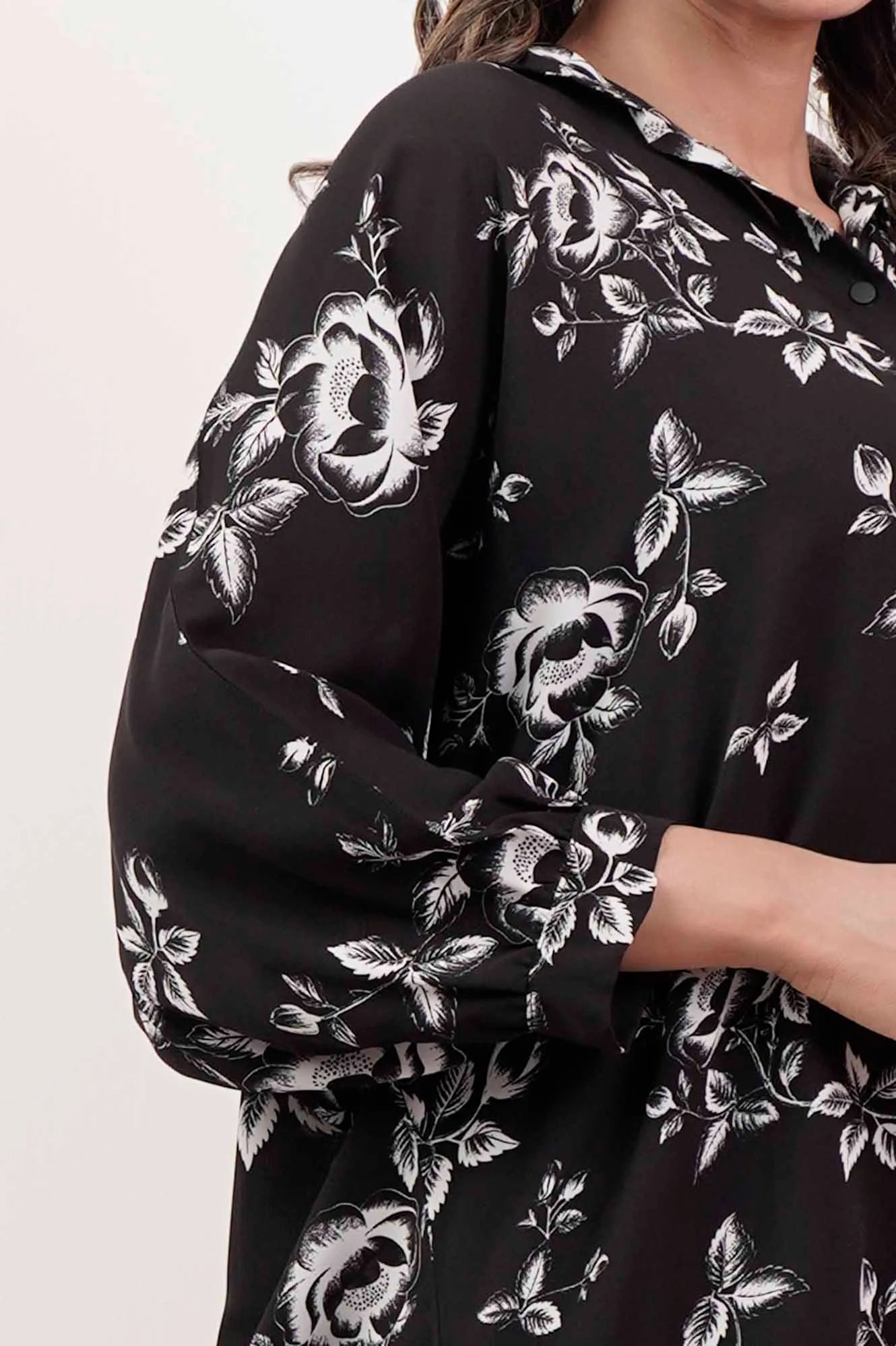Women's Shirt (Black Printed)