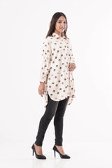 Women's Shirt (Cream Printed)