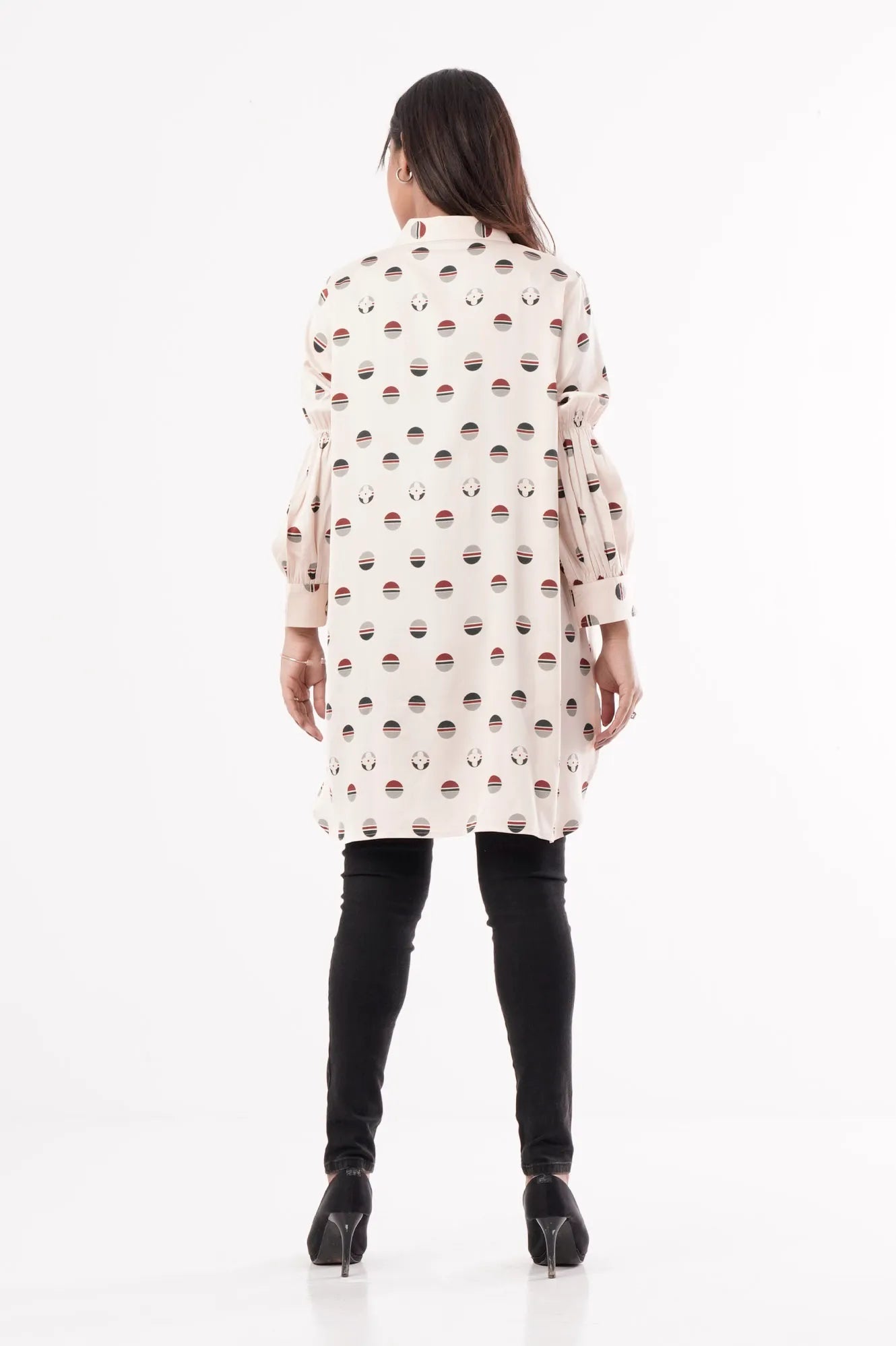 Women's Shirt (Cream Printed)