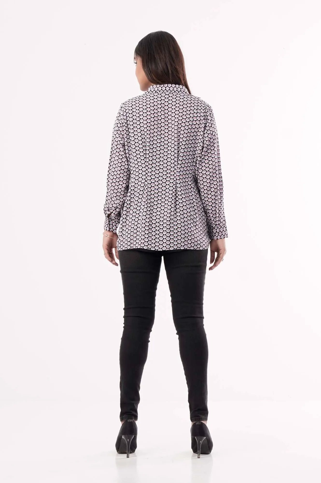 Women's Shirt (Black Printed)