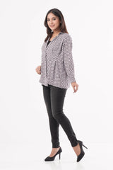 Women's Shirt (Black Printed)