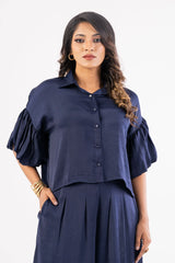 Women's Shirt (Set) (Navy)