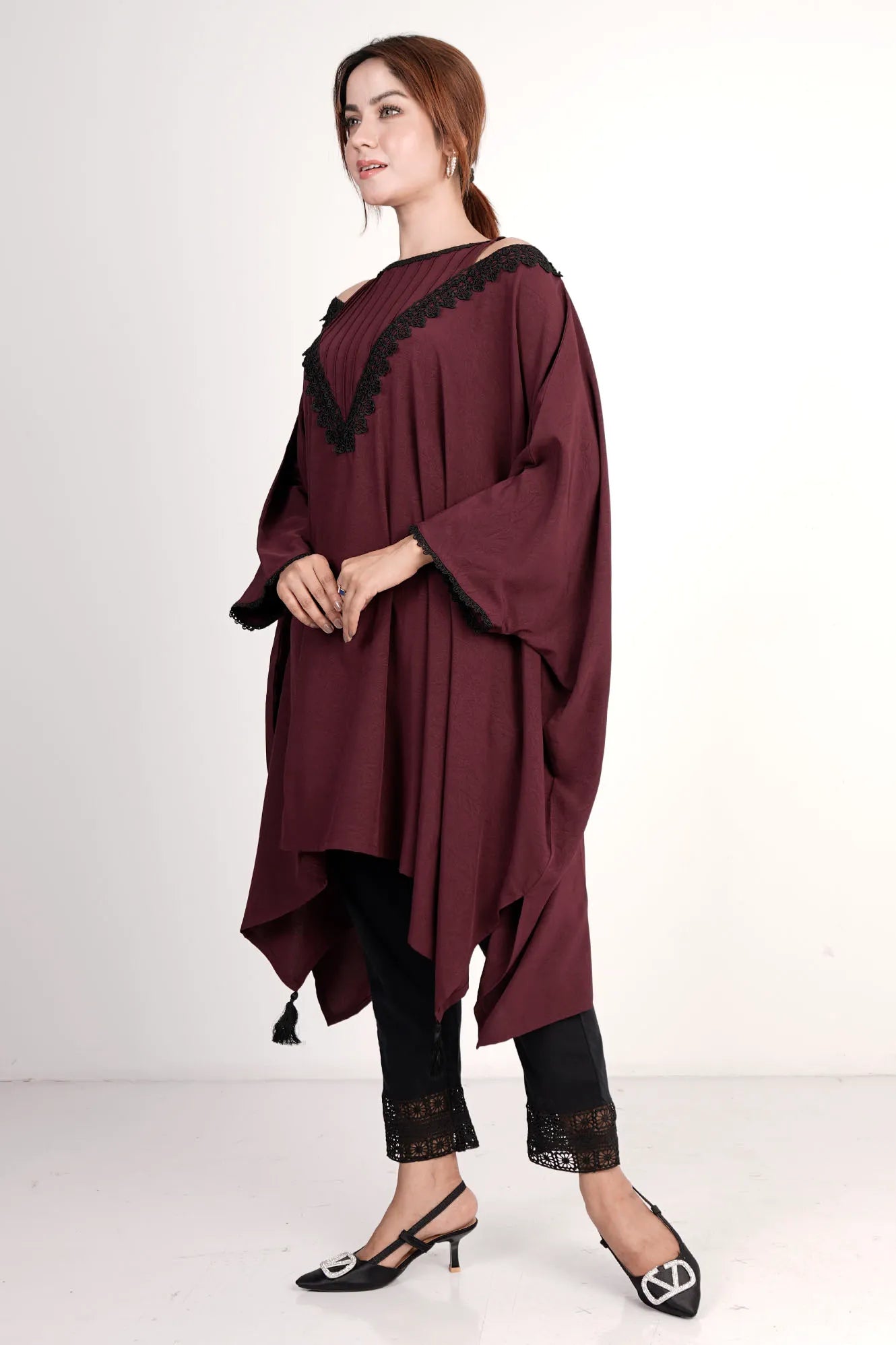 Women's Kaftan (Dk. Maroon)