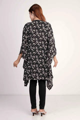 Women's Kaftan (Black Printed)