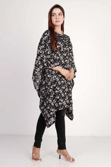 Women's Kaftan (Black Printed)