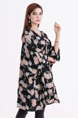 Women's Kaftan (Black Printed)