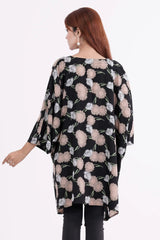 Women's Kaftan (Black Printed)