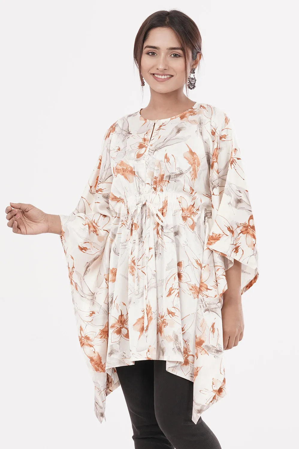 Women's Kaftan (Brown Print)
