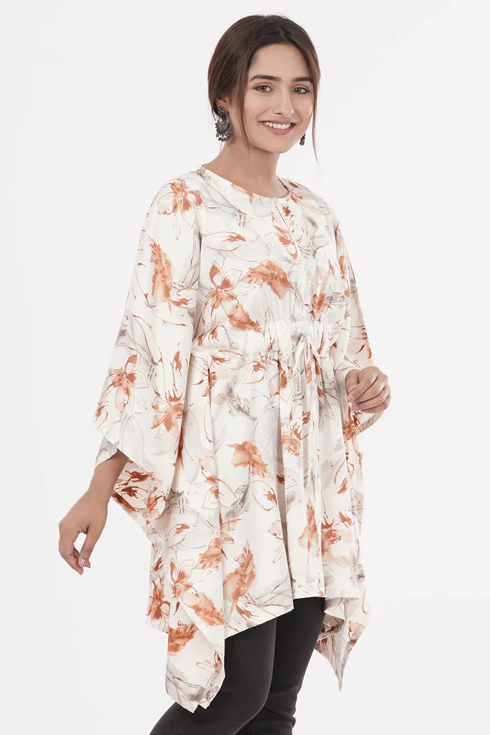 Women's Kaftan (Brown Print)