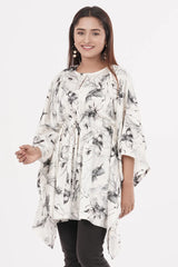 Women's Kaftan (Grey Printed)