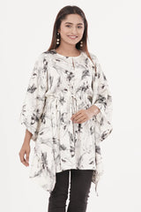Women's Kaftan (Grey Printed)