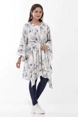 Women's Kaftan (Grey Printed)